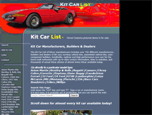 Tablet Screenshot of kitcarlist.com